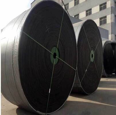شراء سيور ناقلة أسمنتية سوداء ذات حبال فولاذية بعرض 700 ملم online manufacture