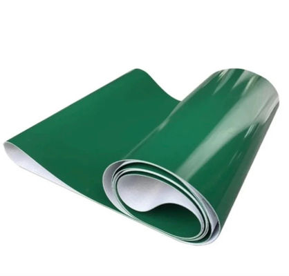 3 طبقات حزام PVC 5000mm الطول حزام ناقل ضوء أخضر مقاوم للأرصاد الجوية لصناعة الأغذية