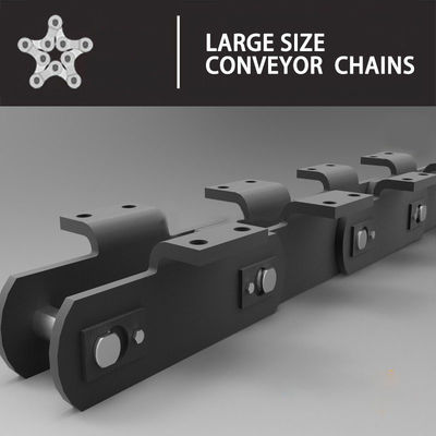 Shot Peening 40Cr Cranked Link Chain لتحميل الرصف